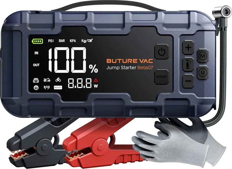 BuTure VAC 10-in-1 8000A Jump Starter with Air Compressor