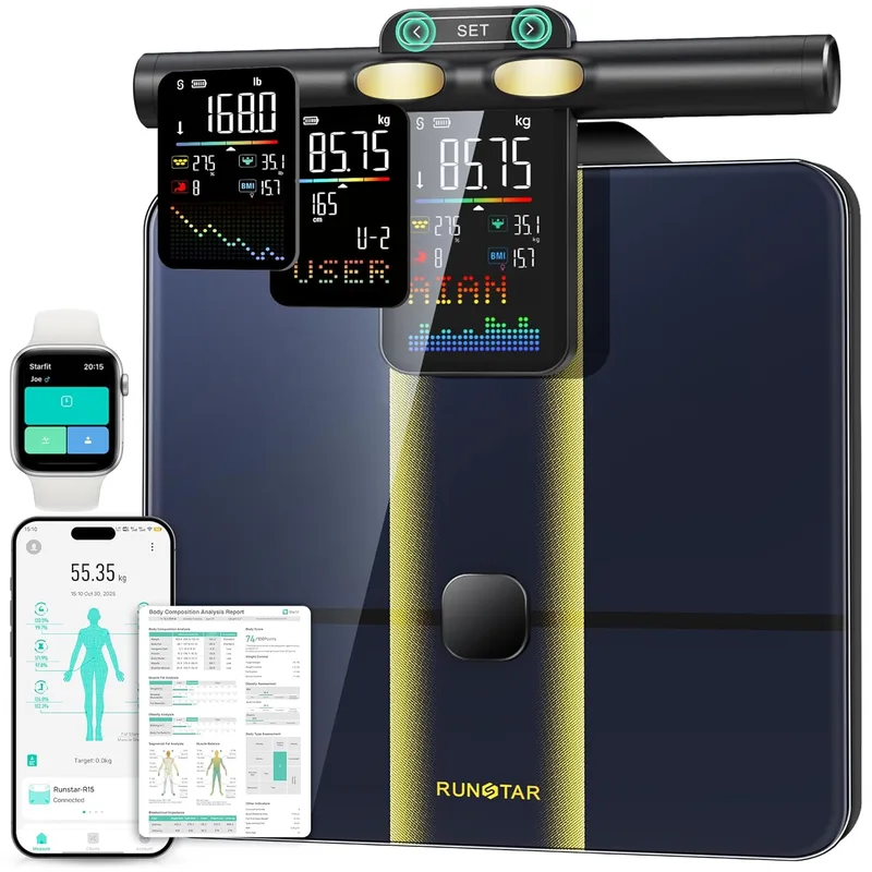 RunStar Smart Scale 8-Electrode Body Composition Scale