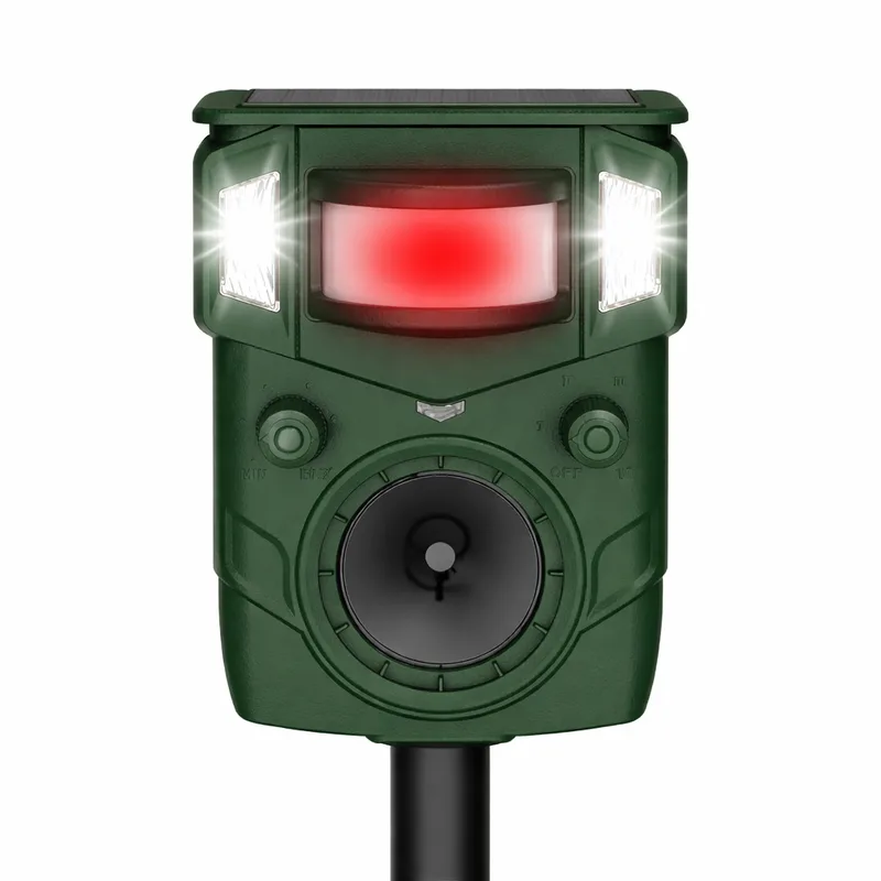 Cosari LED Solar Ultrasonic Animal Repellent